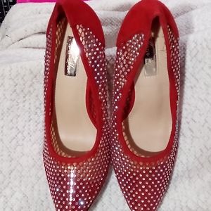 Vigo Fiore "KIMYE" Sparkle Mesh Pointed Toe High Heels